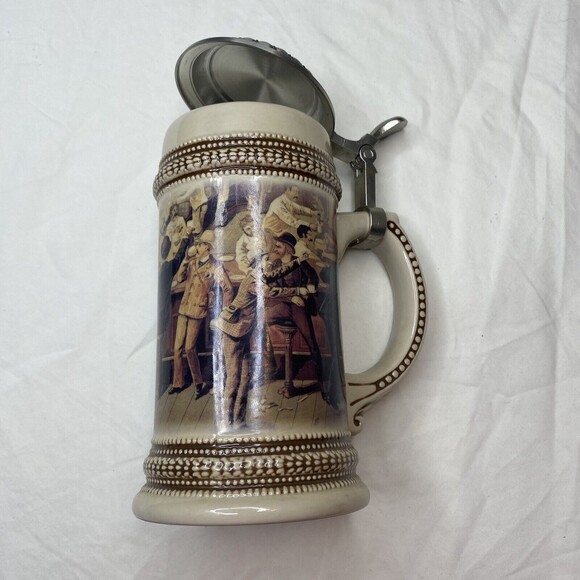 Paul Sebastian 1999 Lidded German Beer Stein Limited Edition Made in Germany - Picture 8 of 8
